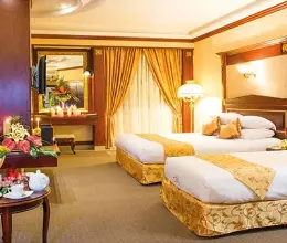 Inside the rooms of the Danesh Hotel