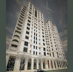 Outer view of Opal Tower of Tabriz Park