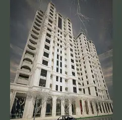 Outer view of Opal Tower of Tabriz Park
